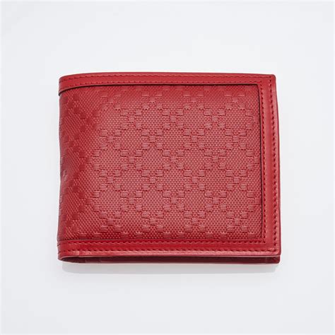 gucci red diamante wallet|authentic Gucci red wallet.